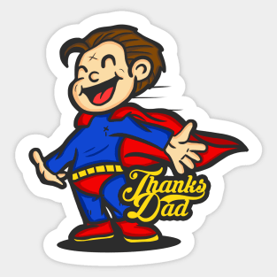 Thanks Dad Sticker